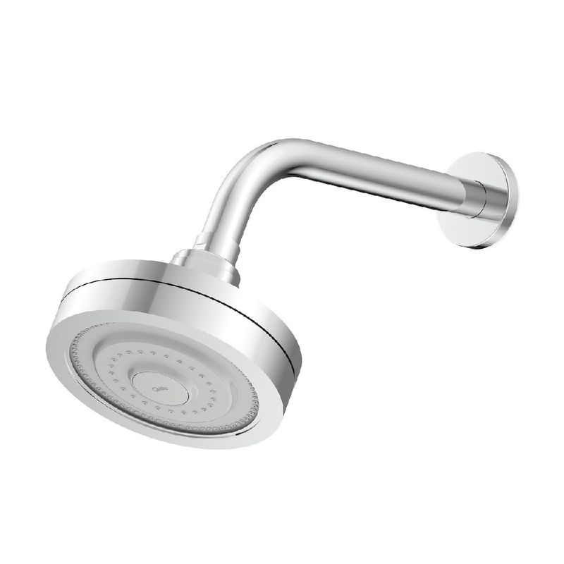 Chuveiro-com-Braco-de-Parede-Redondo-120mm-Master-Cromado-Celite