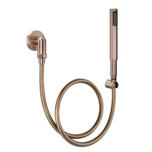 Ducha Manual C30 com Joelho 90° em Cobre Escovado Docol