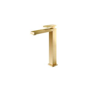 Torneira para Lavatório de Mesa Bica Alta New Edge Ouro Polido Docol