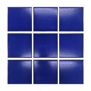 Pastilha 10x10cm Azul Escuro Brilhante Tipo A Tecnogres