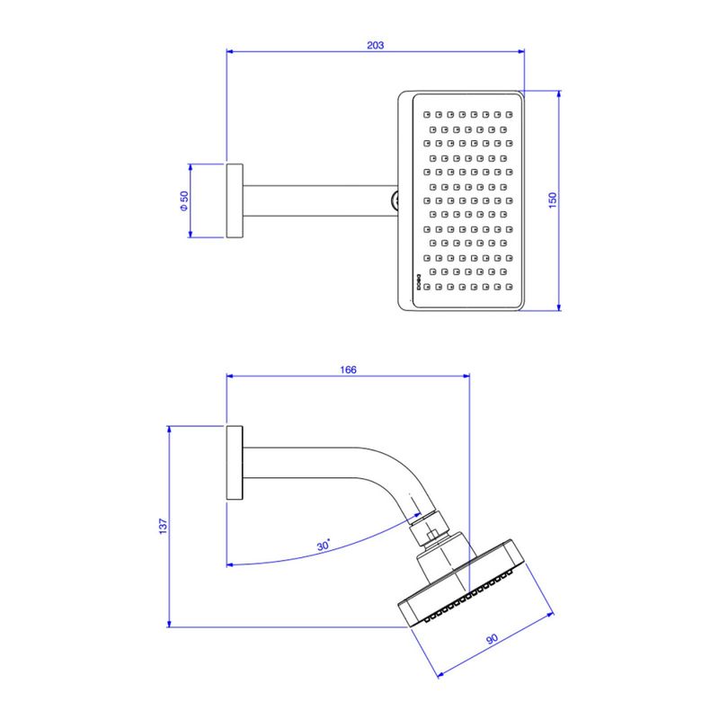 Chuveiro-de-Parede-Flex-Quadrada-Cromada-Deca--2-