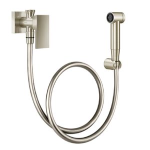 Ducha Higiênica Com Registro e Derivação 1/2 New Edge Níquel Escovado Docol