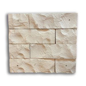Tijolinho 25x8cm Limestone Natural Branco Stoneplus
