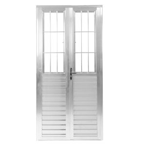 Porta de Giro Postigo 210x100cm Liso Duplo Home Branco Quality