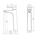 Misturador-Monocomando-para-Lavatorio-de-Mesa-Bica-Alta-Level-Black-Matte-Deca--2-