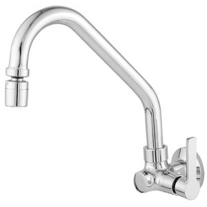 Torneira 2066 C55 De Parede Para Cozinha Com Arejador Cristal Cromada Imperatriz