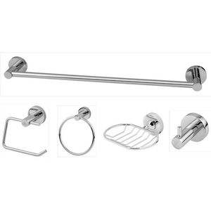 Kit de Acessórios Classic Plus 5 Peças Cromada Imperatriz