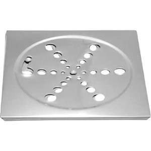 Ralo Quadrado 15x15cm sem Caixilho Branox