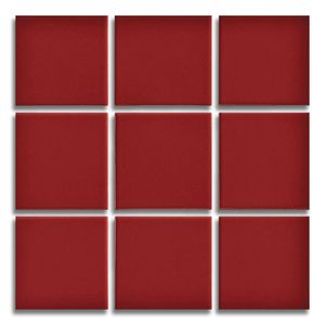Revestimento 10x10cm Vermelho Brilhante Tipo A Elizabeth