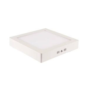 Plafon Led 18w 240v de Sobrepor Quadrada 3000k Amarela Blumenau