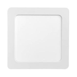 Plafon Led 12w 240v de Sobrepor Quadrada 3000k Amarela Blumenau