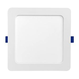 Plafon Led 12w 240v Embutir Quadrada 3000k Amarela Blumenau