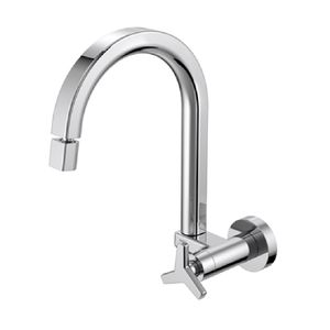 Torneira para Cozinha de Parede Bica Alta Docolcity Cromada Docol