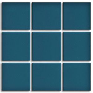 Revestimento 10x10cm Azul Turqueza Brilhante Tipo A Elizabeth