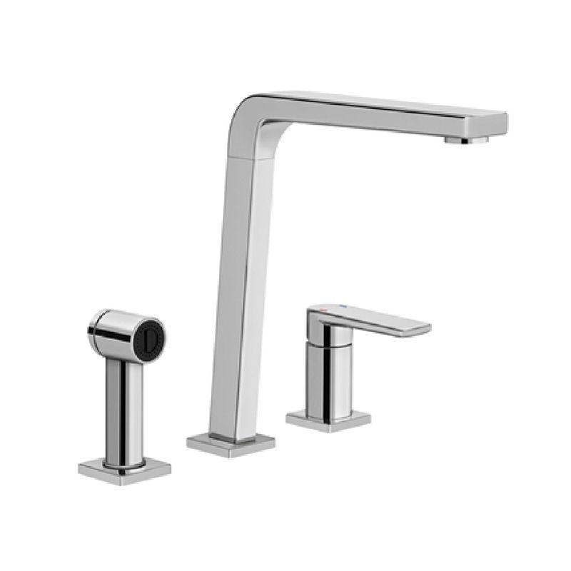 Misturador-Monocomando-para-Cozinha-com-Ducha-Manual-Bistro-Cromada-Docol