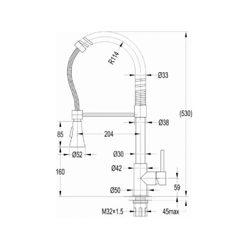 Misturador-Monocomando-de-Mesa-para-Cozinha-com-Bica-Movel-Gourmet-Preto-Matte-Roca--1-
