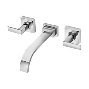 Misturador para Lavatório de Parede Square Cromado Docol