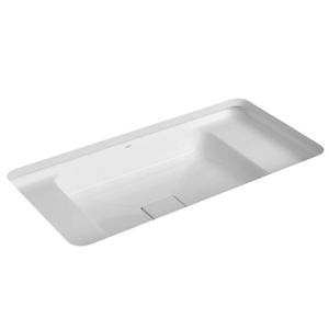 Cuba de Embutir Retangular com Mesa 60cm Branco Gelo Deca