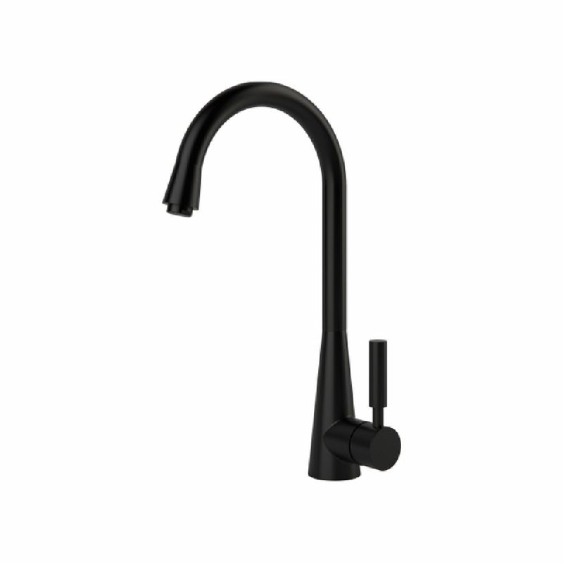 Misturador-Monocomando-para-Cozinha-de-Mesa-Conic-Preto-Fosco-Perflex