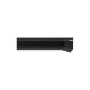 Rodapé 300x6cm Neo Inverso Curvo Preto Santa Luzia