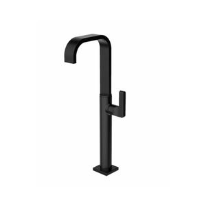 Torneira para Lavatório de Mesa com Cuba de Apoio Preto Fosco Perflex