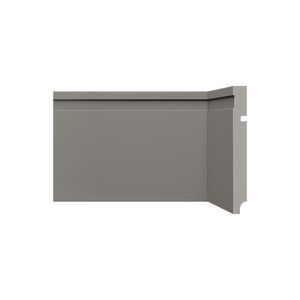 Rodapé 240x15x1.6cm Poliestireno 480 Cinza Titanium Santa Luzia