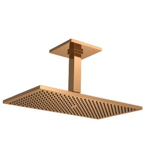 Chuveiro para Teto com Tubo Unic 40cm Red Gold Deca