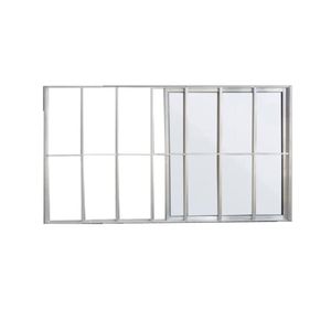 Janela 100x1.20cm com grade 2 folha Vidro Liso Líder