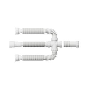 Sifão Extensivo para Cuba Tripla 70cm Branco Blukit