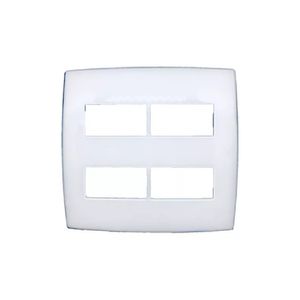 Placa 4x4 2+2 Postos Separados Branco Pial