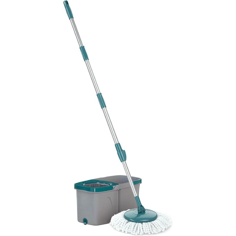 Mop-Giratorio-Inox-Duas-Aguas-Balde-3-Litros-com-Cesto-Plastic-Flashlimp