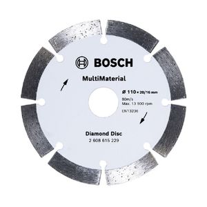 Disco Diamantado MultiMaterial Segmentado 110 x 20/16 x 10 mm Bosch