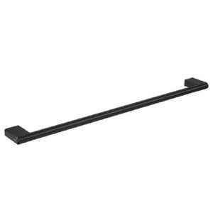 Porta Toalha 600mm Quadrado Black Matte Deca