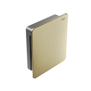 Acabamento para Válvula de Descarga de Parede Docolflat Ouro Escovado Docol