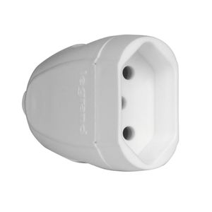 Plug Prolongador Conecta 10A 2 Polos + Terra Branco Pial