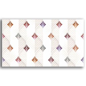 Revestimento 32,5x57cm Tempo Vivido Brilhante Branco Tipo A Incenor