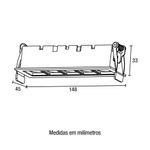 Spot-Led-Iris-5-Lentes-10w-Embutir-Quadrado-Branco-Blumenau--1-