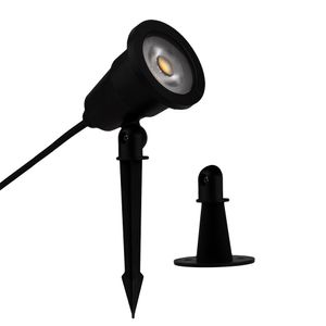 Espeto para Jardim Polipropileno Preto Luz Verde 5W 3000K Blumenau