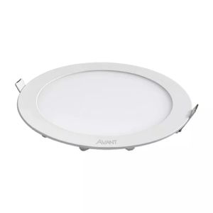 Painel Led Embutir Redondo 12w 6500K Branco Avant