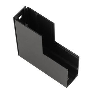 Conector L Mag Sobrepor para Parede Preto Gaya