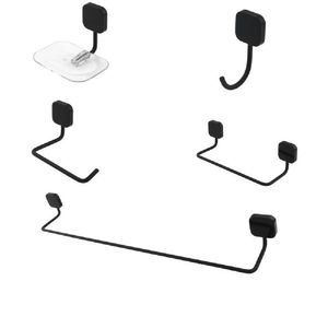Kit Acessórios Quaddri para Lavatório 5 Peças Preto Imperatriz