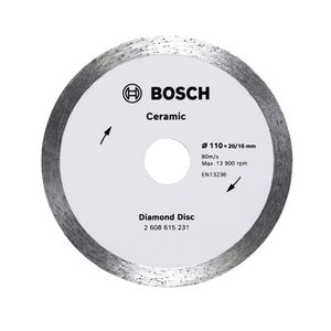 Disco Diamantada Ceramic Continuo 110x20 16mm Bosch