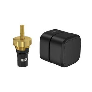 Acabamento para Registro de Pressão 1/2" e 3/4" com Mecanismo 1/2 Volta Quadrado DecaYou Black Matte Deca