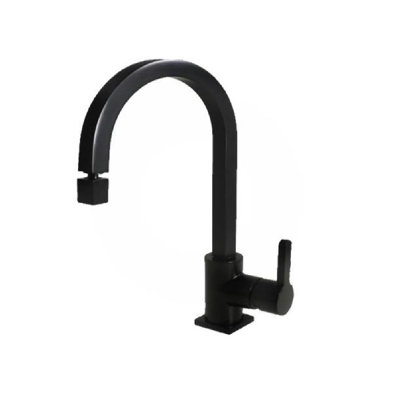 Misturador-Monocomando-para-Cozinha-de-Mesa-Strauss-Preto-Fosco-Perflex