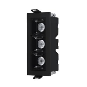 Mini Spot Focco Quadrado 6w 2700k Preto Gaya