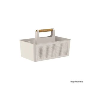 Organizador Multiuso Flow Bege Martiplast - OU