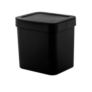 Lixeira Com Tampa 4,7l  Preto Martiplast - OU