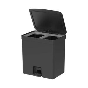 Lixeira Com Pedal 20L Preto Martiplast - OU