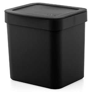 Lixeira Com Tampa 2,5L Preto Martiplast - OU