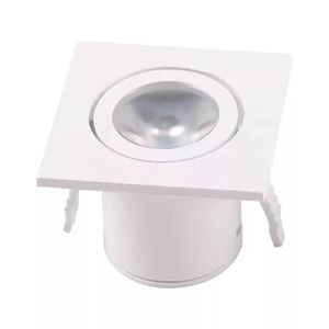 Mini Spot Led Elegance Quadrado 2700k 1.5w Branco Fosco Avant